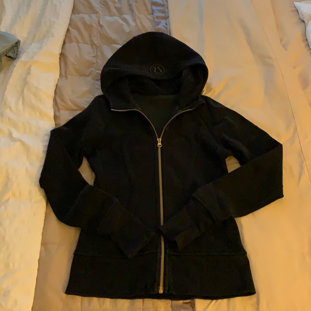 Lululemon scuba zip up black
